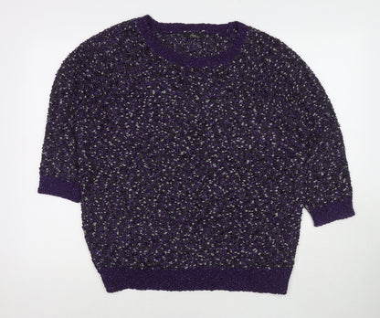 Womens UK Size L Bonmarché Purple Pullover Jumper