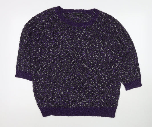 Womens UK Size L Bonmarché Purple Pullover Jumper