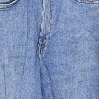 Womens UK Size 34 in Marks and Spencer Regular Fit Straight Blue Jeans