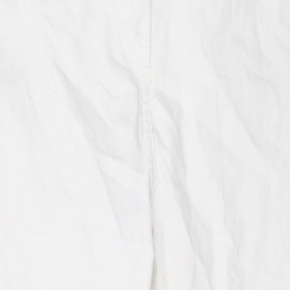 Womens UK Size 18 Papaya Regular Fit Skinny White Jeans