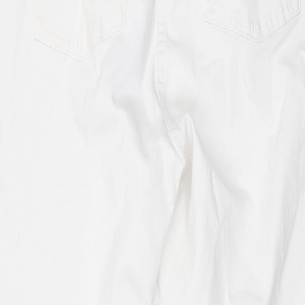 Womens UK Size 18 Papaya Regular Fit Skinny White Jeans