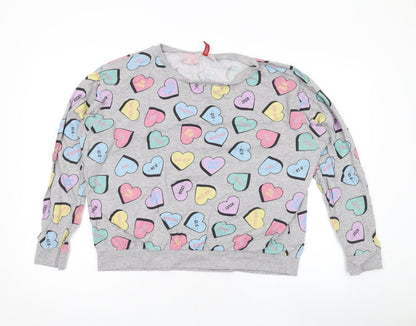 Womens UK Size M Divided by H&M Grey Pullover Sweatshirt