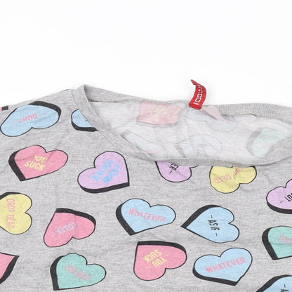Womens UK Size M Divided by H&M Grey Pullover Sweatshirt