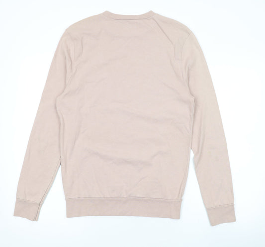 Topman Mens Pink Cotton Pullover Sweatshirt Size XS
