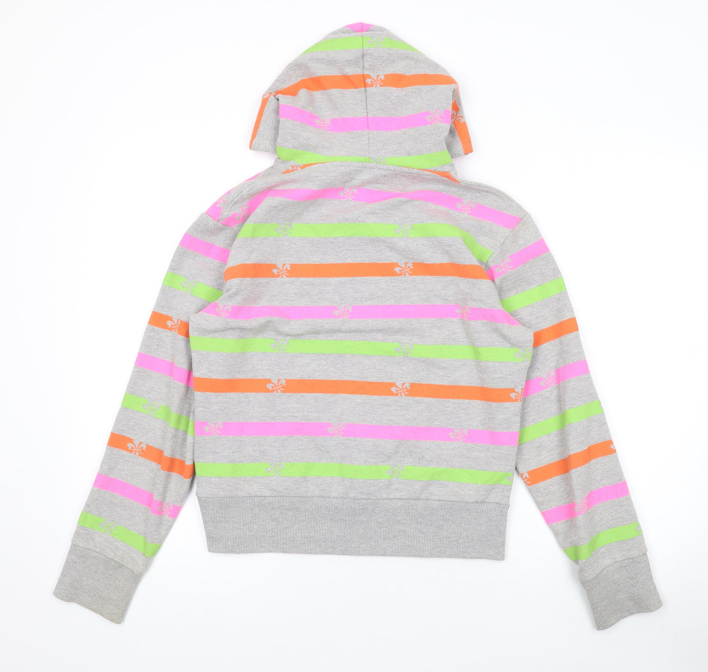 Henleys Womens Multicoloured Striped Cotton Pullover Hoodie Size XS Pullover