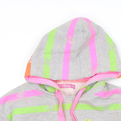 Henleys Womens Multicoloured Striped Cotton Pullover Hoodie Size XS Pullover