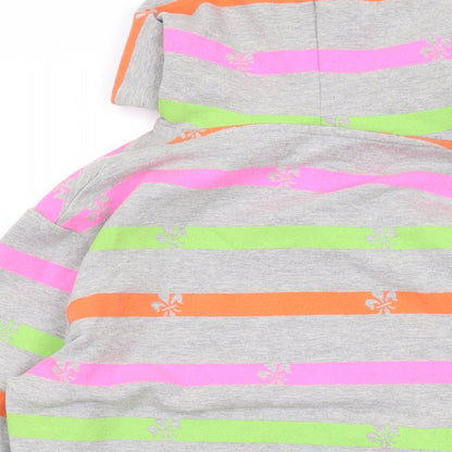 Henleys Womens Multicoloured Striped Cotton Pullover Hoodie Size XS Pullover