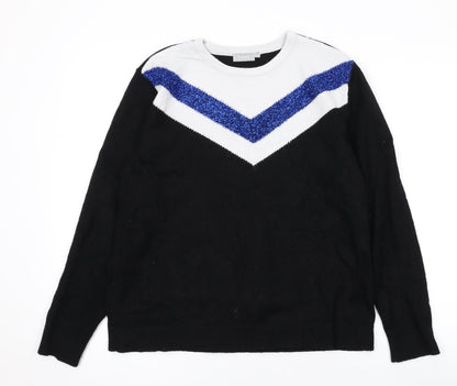 Womens UK Size M Fransa Black Pullover Jumper