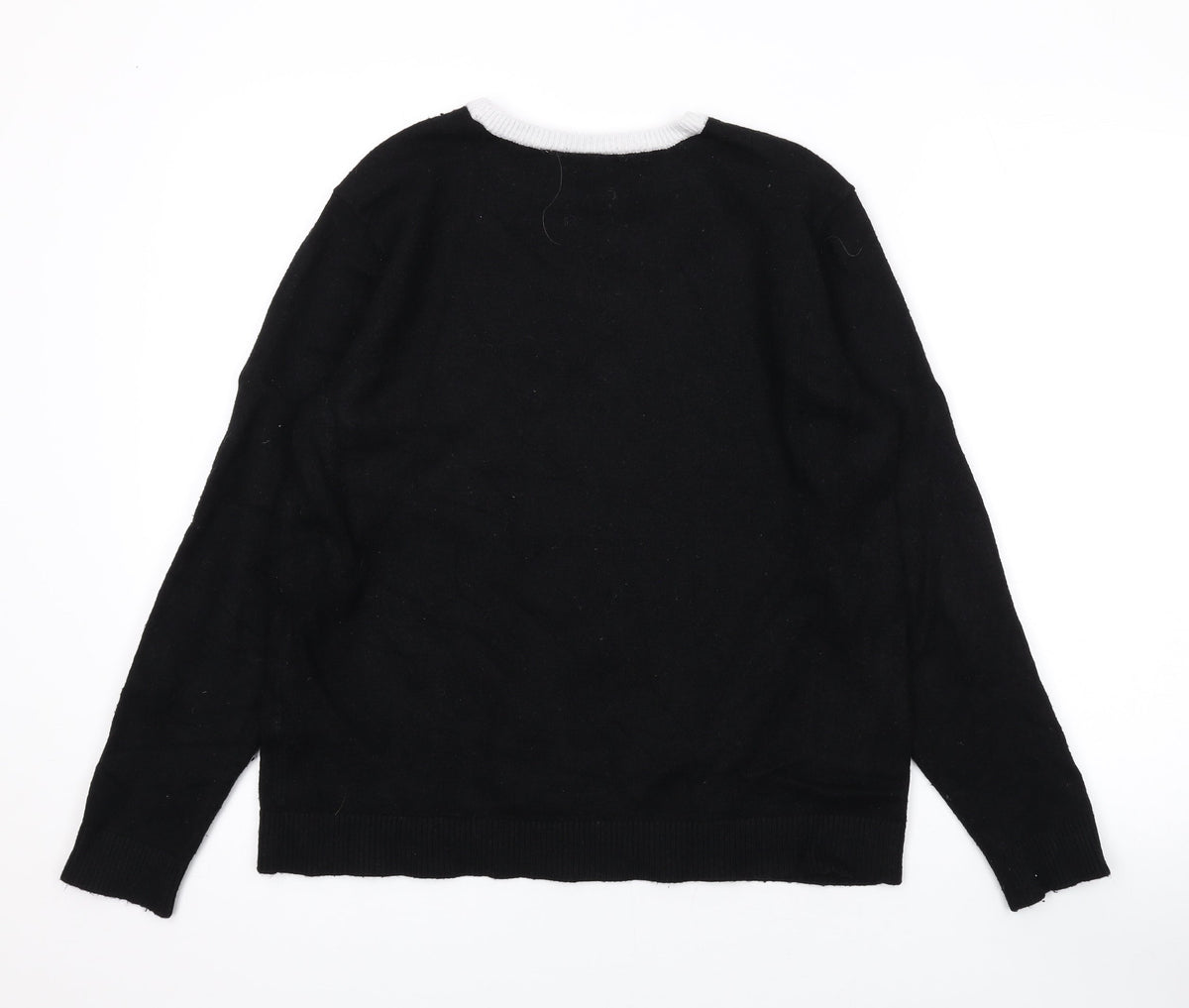 Womens UK Size M Fransa Black Pullover Jumper