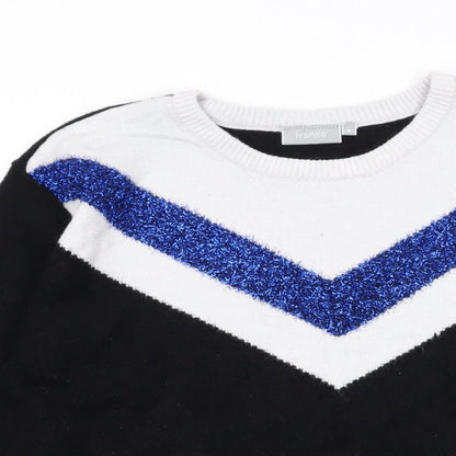 Womens UK Size M Fransa Black Pullover Jumper
