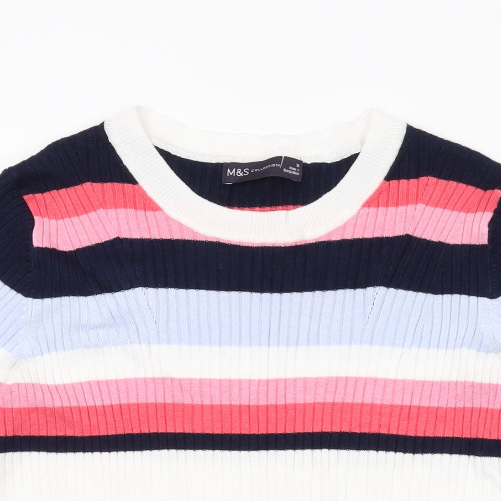 Womens UK Size 16 Marks and Spencer Multicoloured Pullover Jumper