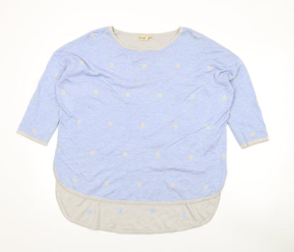 Womens UK Size M Phase Eight Blue Pullover Jumper
