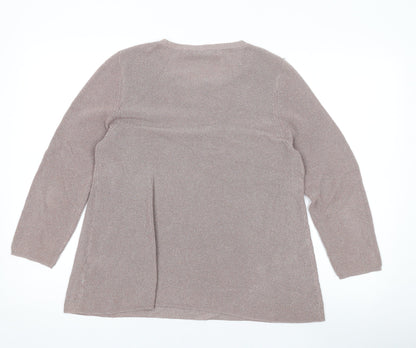 Womens UK Size 12 NEXT Pink Pullover Jumper