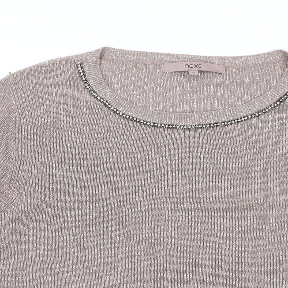 Womens UK Size 12 NEXT Pink Pullover Jumper