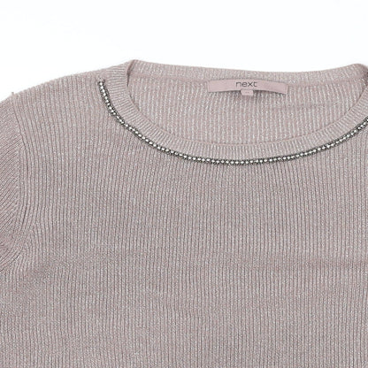 Womens UK Size 12 NEXT Pink Pullover Jumper