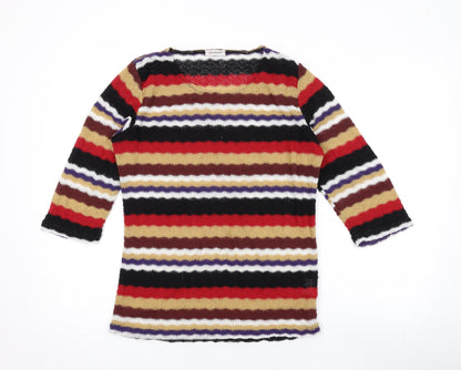 Womens UK Size 10 Damart Multicoloured Pullover Jumper