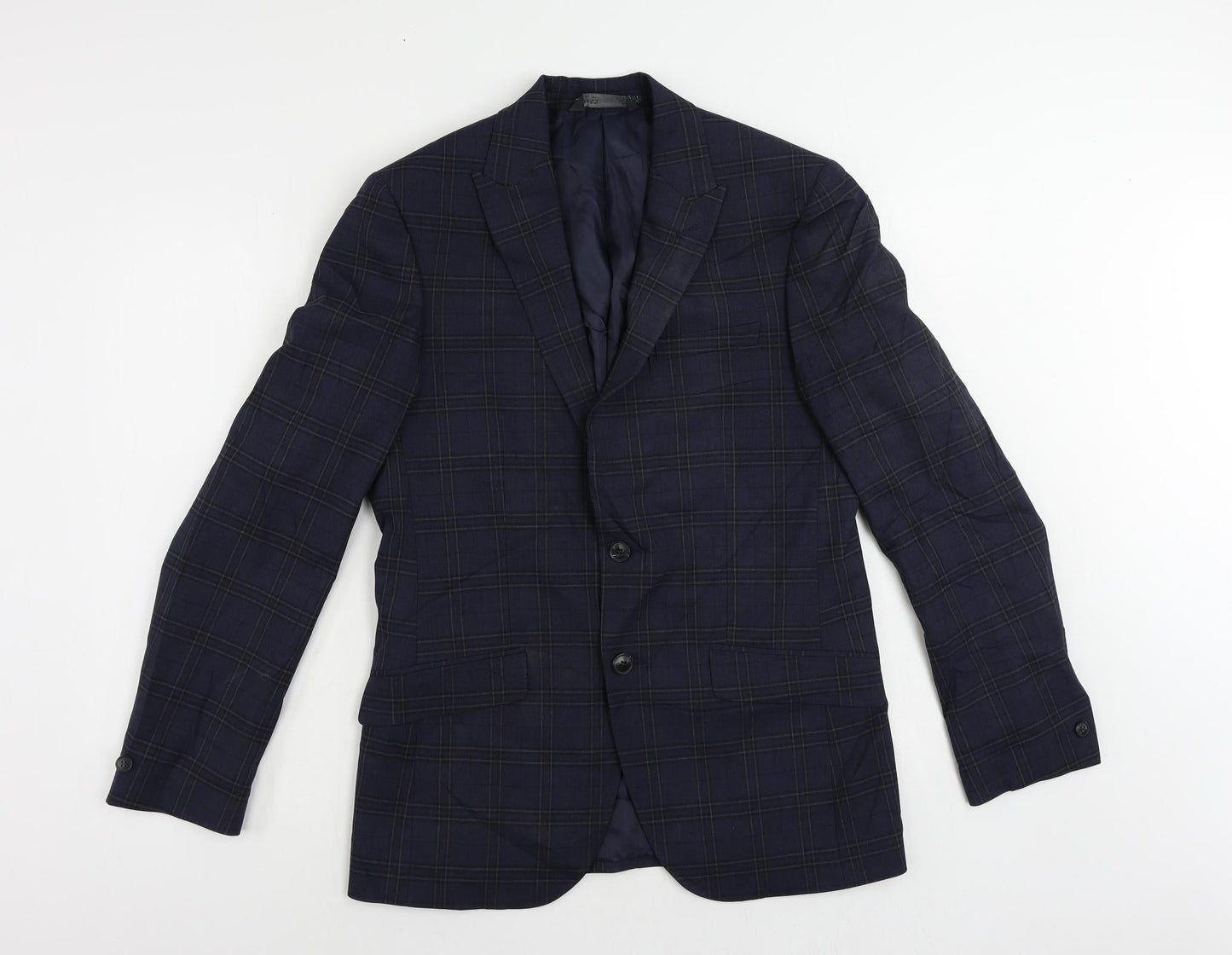 Mens UK Size 38 Marks and Spencer Regular Blue Suit Jacket