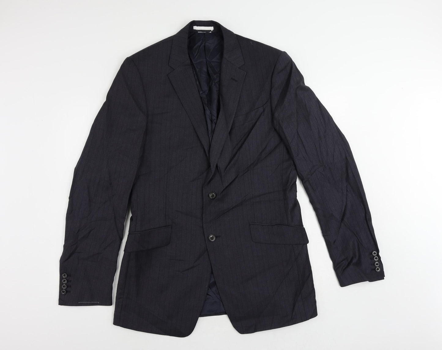 Mens UK Size 42 Marks and Spencer Regular Blue Suit Jacket