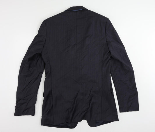Mens UK Size 42 Marks and Spencer Regular Blue Suit Jacket