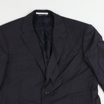Mens UK Size 42 Marks and Spencer Regular Blue Suit Jacket
