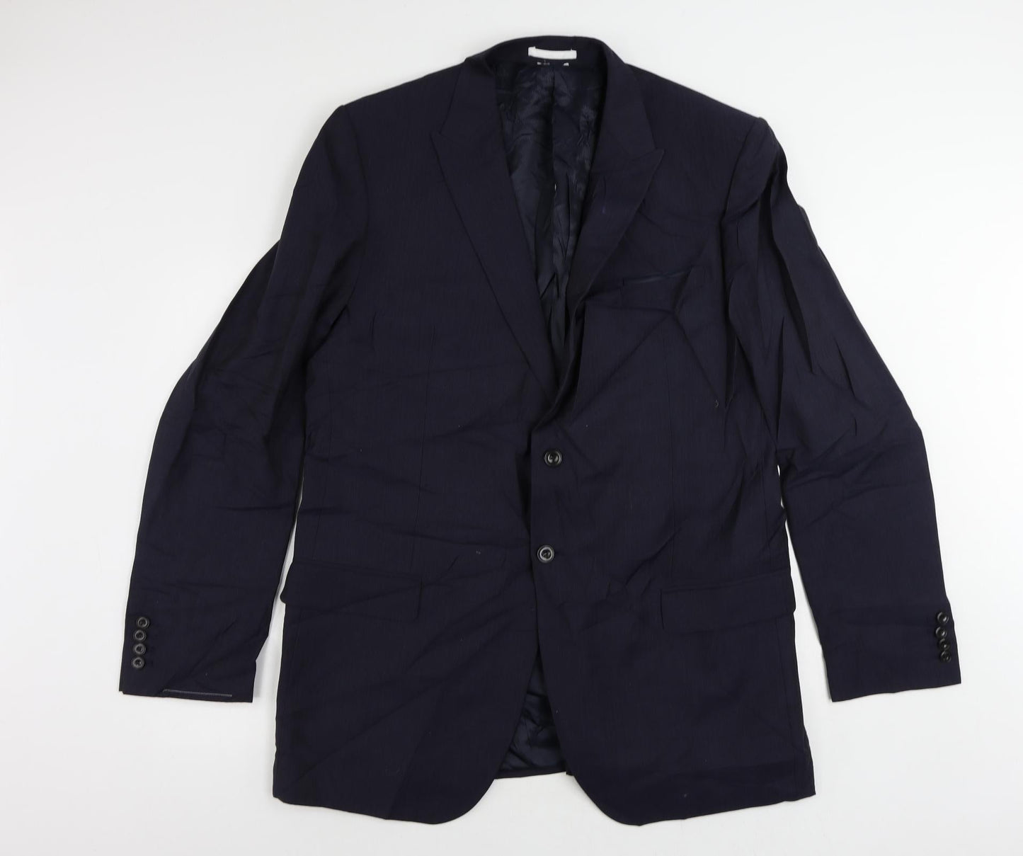 Mens UK Size 46 Marks and Spencer Regular Blue Suit Jacket