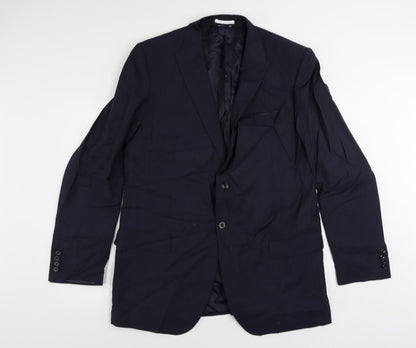 Mens UK Size 46 Marks and Spencer Regular Blue Suit Jacket