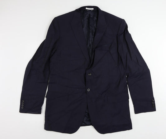 Mens UK Size 46 Marks and Spencer Regular Blue Suit Jacket
