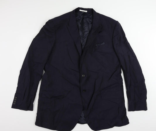 Mens UK Size 48 Marks and Spencer Regular Blue Suit Jacket