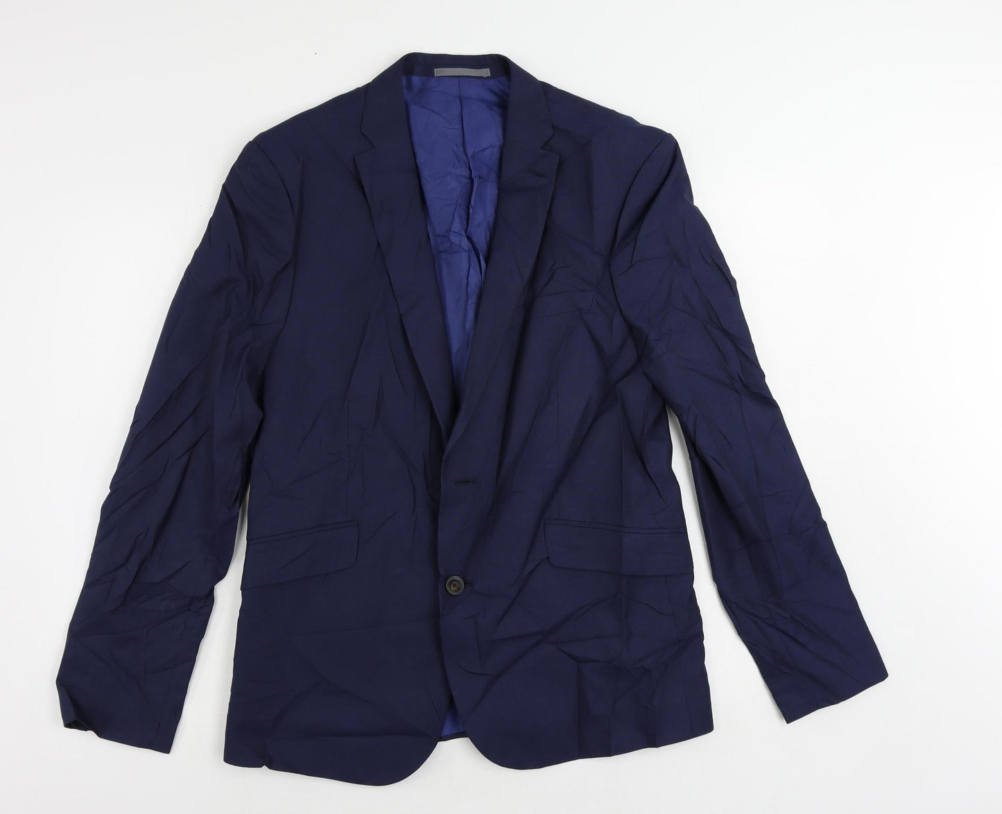 Mens UK Size 42 Marks and Spencer Regular Blue Suit Jacket