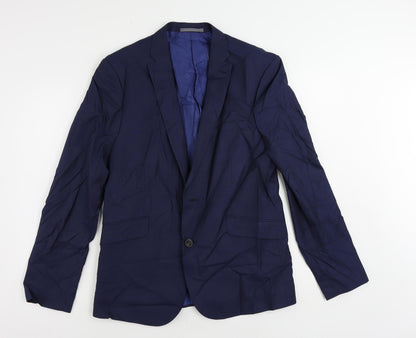 Mens UK Size 42 Marks and Spencer Regular Blue Suit Jacket