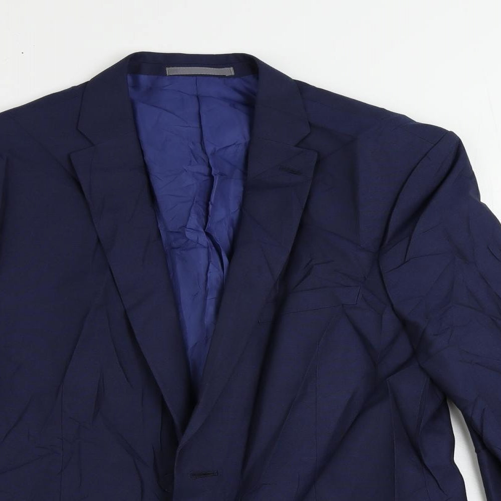 Mens UK Size 42 Marks and Spencer Regular Blue Suit Jacket
