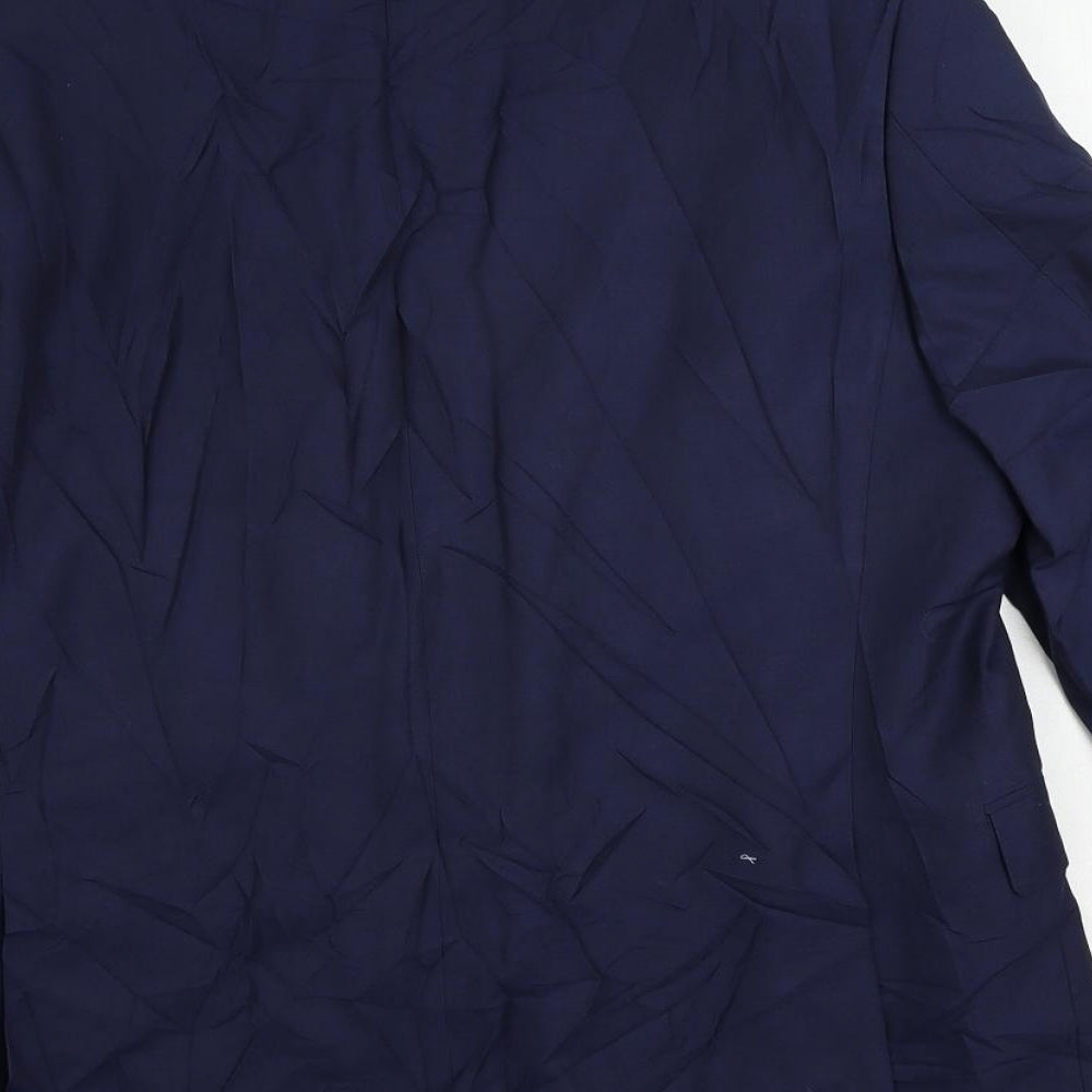 Mens UK Size 42 Marks and Spencer Regular Blue Suit Jacket