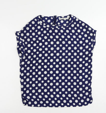 Womens UK Size 6 NEXT Blue Basic Blouse