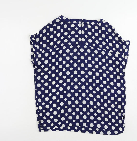 Womens UK Size 6 NEXT Blue Basic Blouse