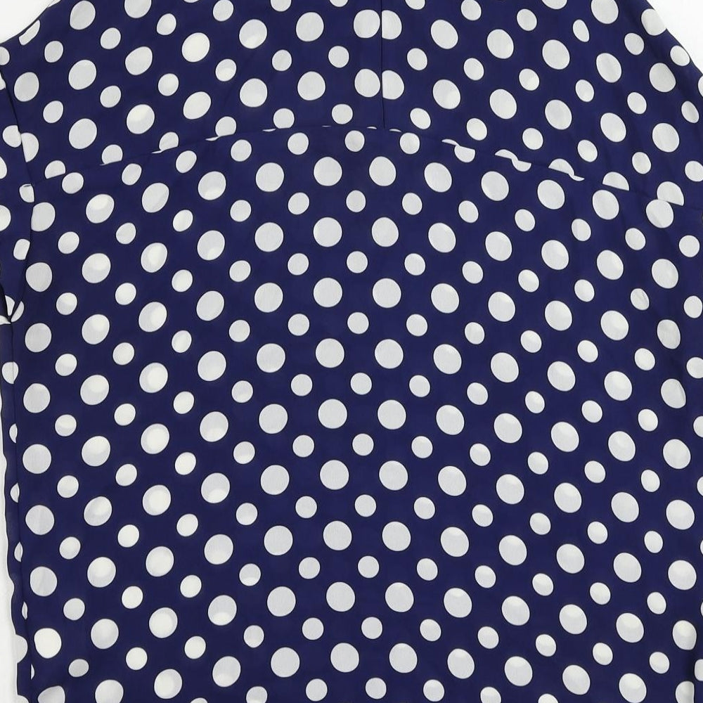 Womens UK Size 6 NEXT Blue Basic Blouse