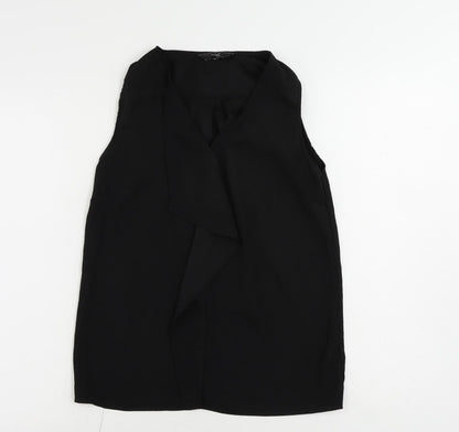 Womens UK Size 6 NEXT Black Basic Blouse