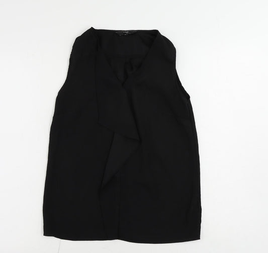 Womens UK Size 6 NEXT Black Basic Blouse