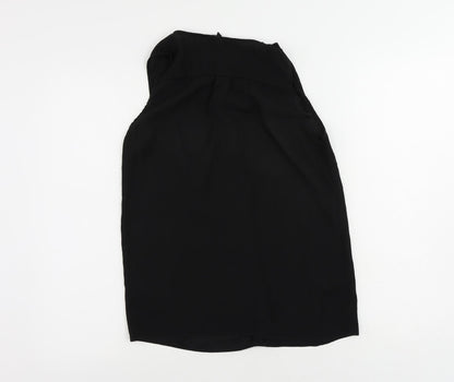 Womens UK Size 6 NEXT Black Basic Blouse