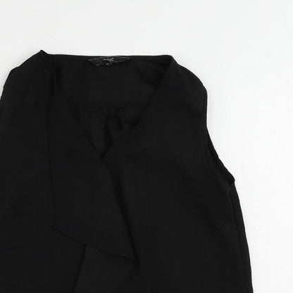 Womens UK Size 6 NEXT Black Basic Blouse