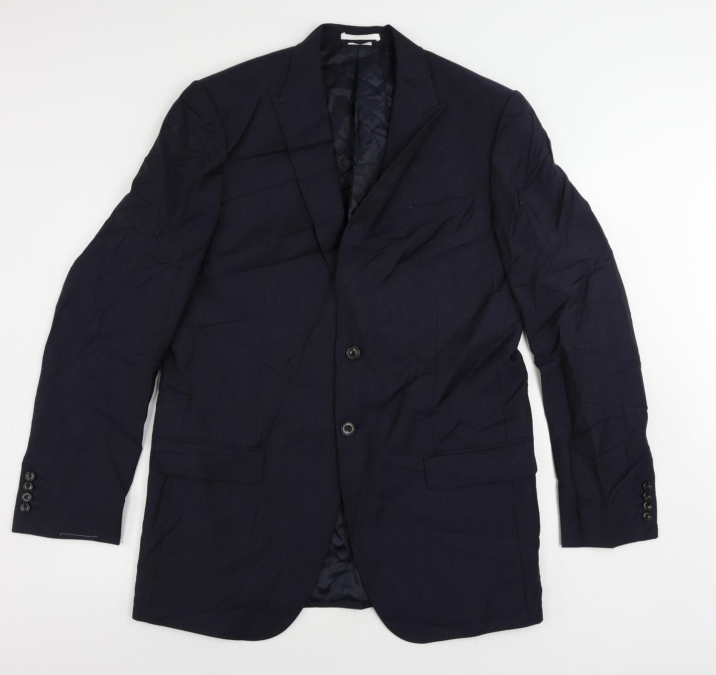 Mens UK Size 42 Marks and Spencer Regular Blue Suit Jacket