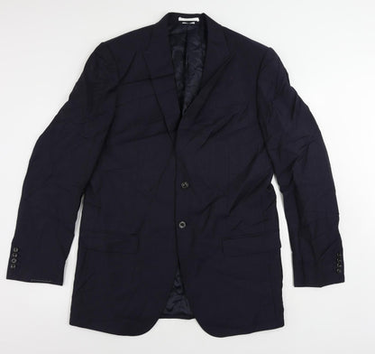 Mens UK Size 42 Marks and Spencer Regular Blue Suit Jacket