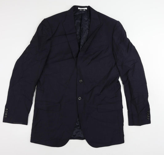 Mens UK Size 42 Marks and Spencer Regular Blue Suit Jacket