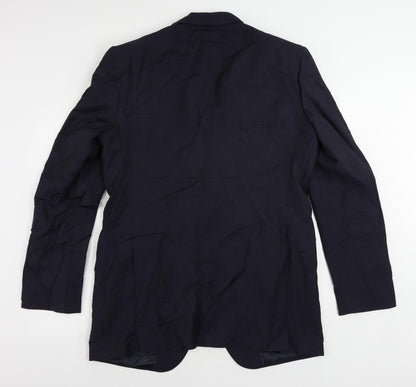 Mens UK Size 42 Marks and Spencer Regular Blue Suit Jacket