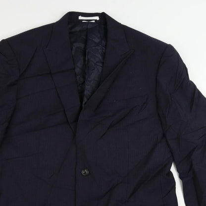 Mens UK Size 42 Marks and Spencer Regular Blue Suit Jacket