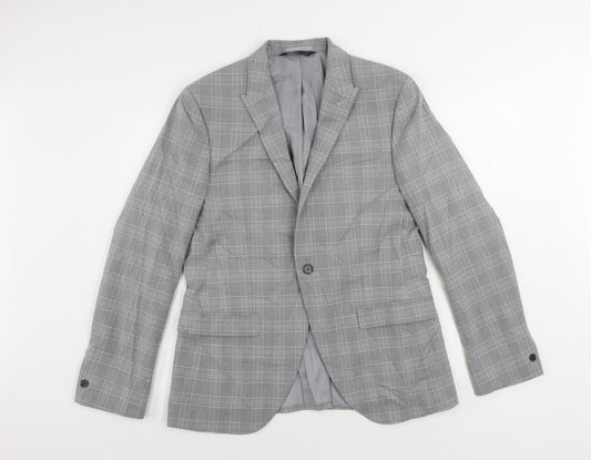 Mens UK Size 40 Marks and Spencer Regular Grey Suit Jacket