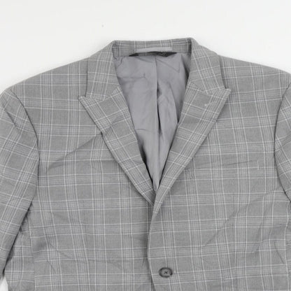 Mens UK Size 40 Marks and Spencer Regular Grey Suit Jacket