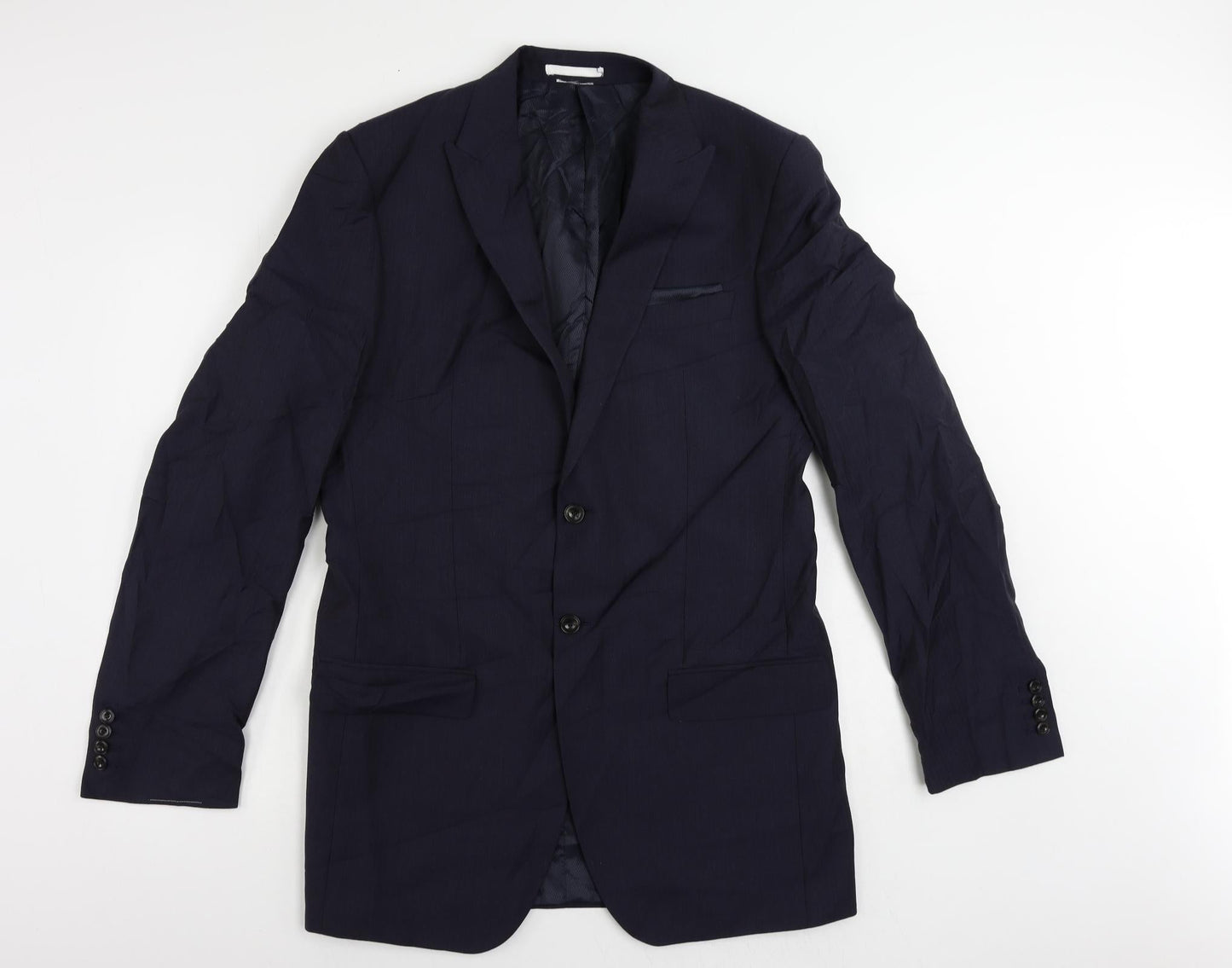 Mens UK Size 40 Marks and Spencer Regular Blue Suit Jacket