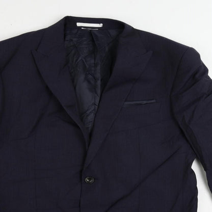 Mens UK Size 40 Marks and Spencer Regular Blue Suit Jacket