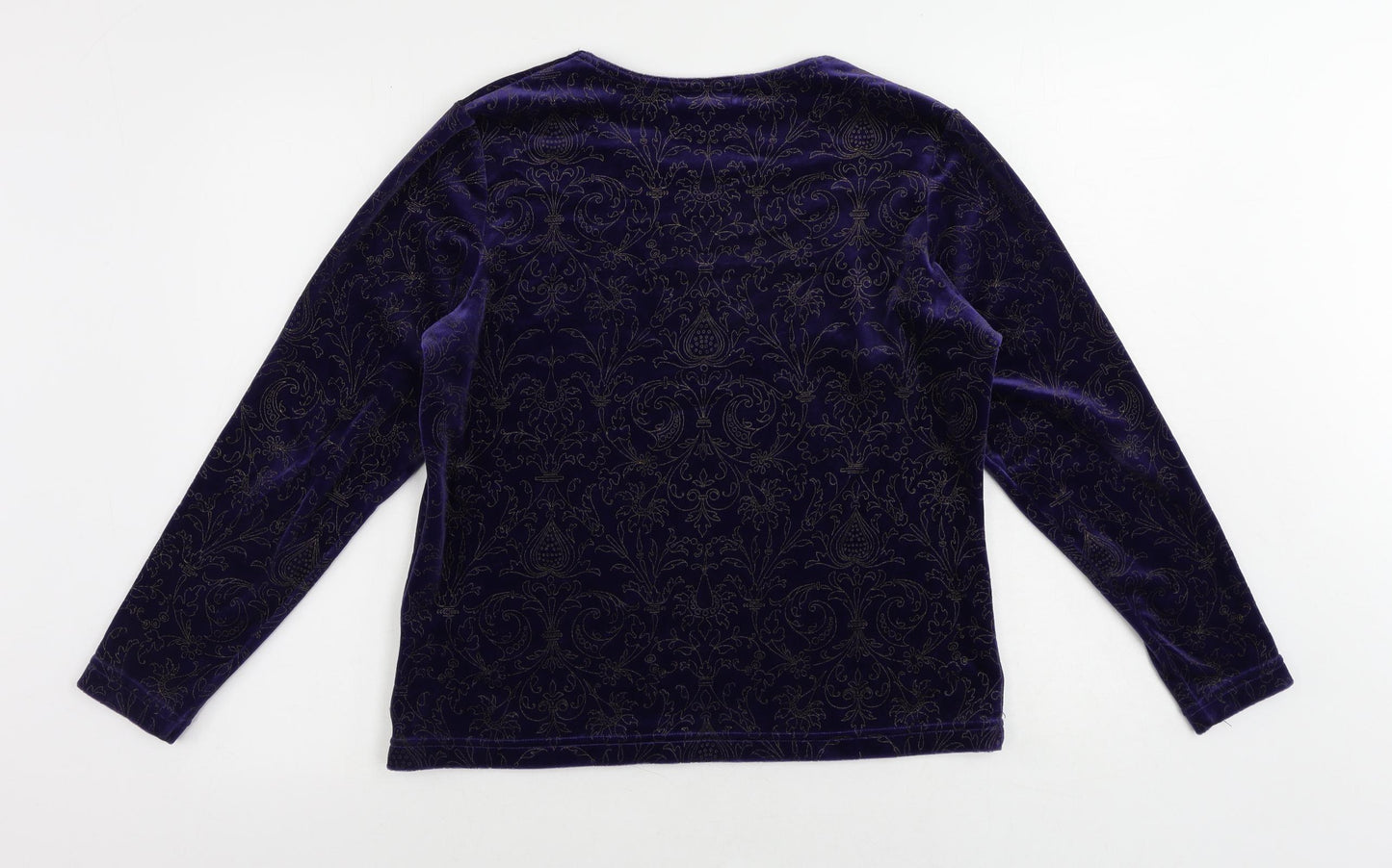 Womens UK Size 8 Emreco Purple Basic Blouse