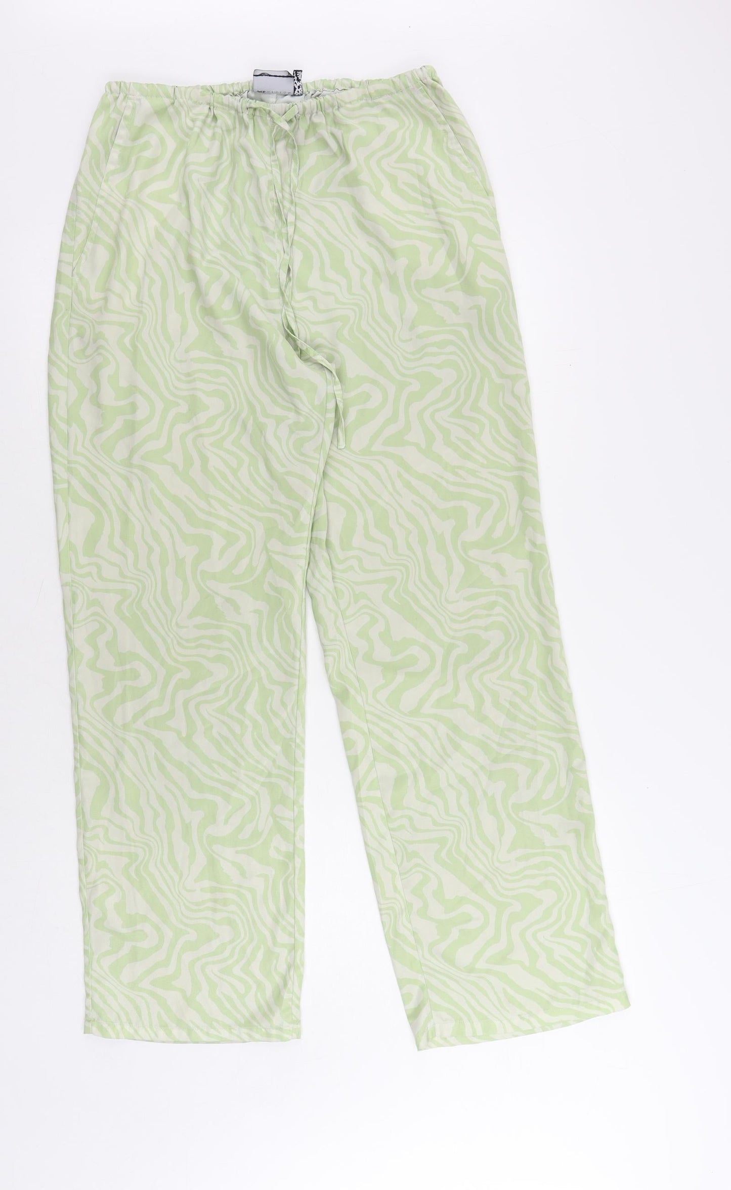 Womens UK Size 10 ASOS Regular Fit  Green Trousers